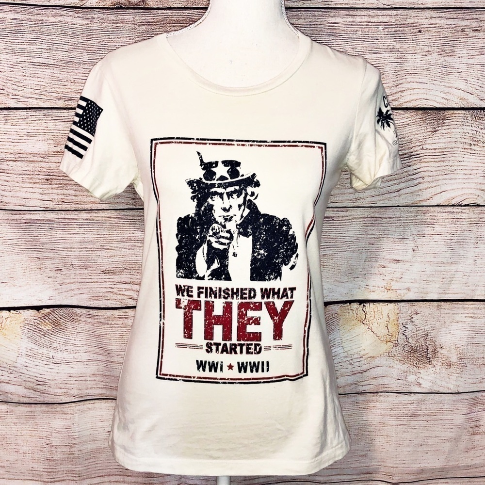 Rare Grunt Style Uncle Sam Tee Shirt Size M